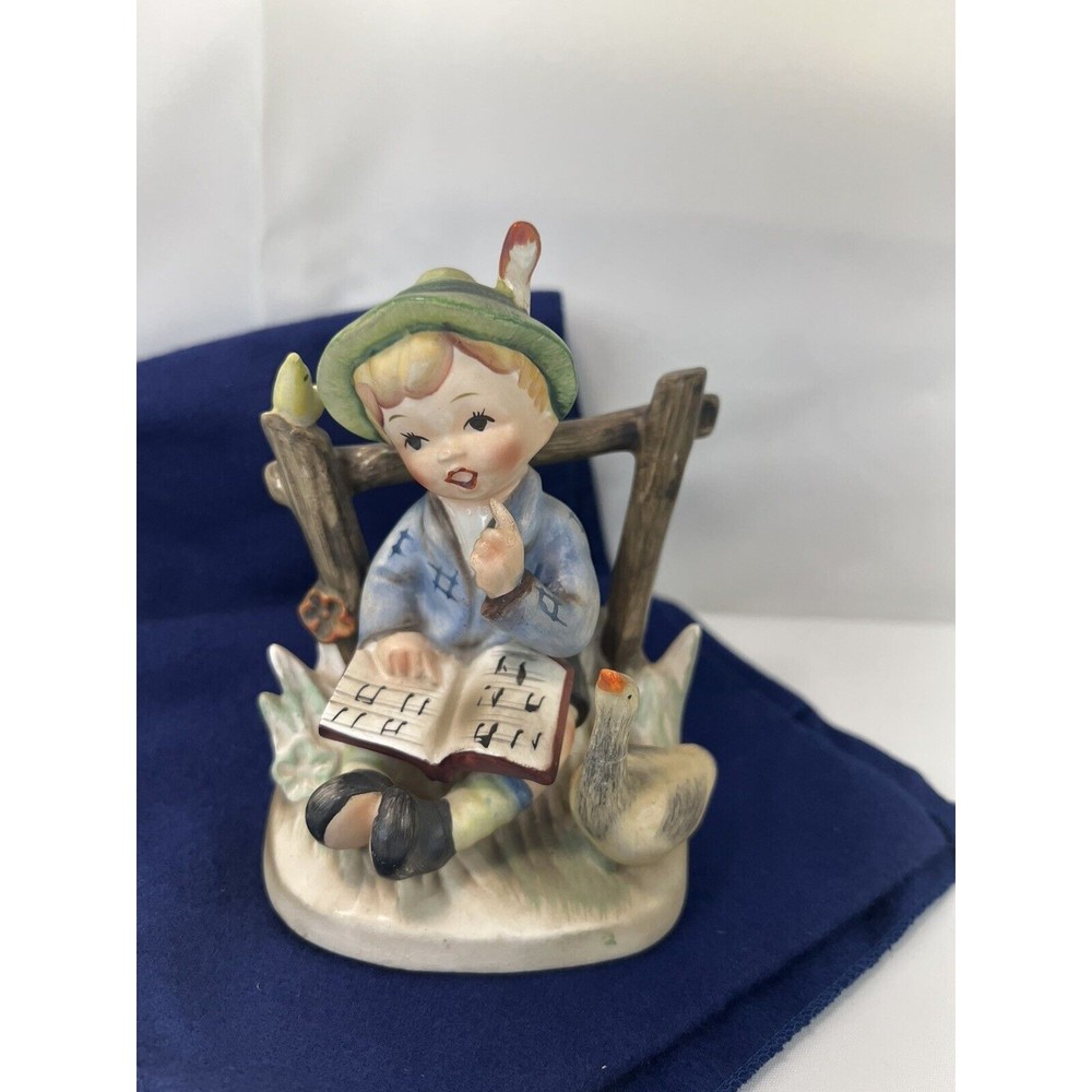 Vintage Hummel Figurines‎ 7961 Boy Singing W/Goose & Bird